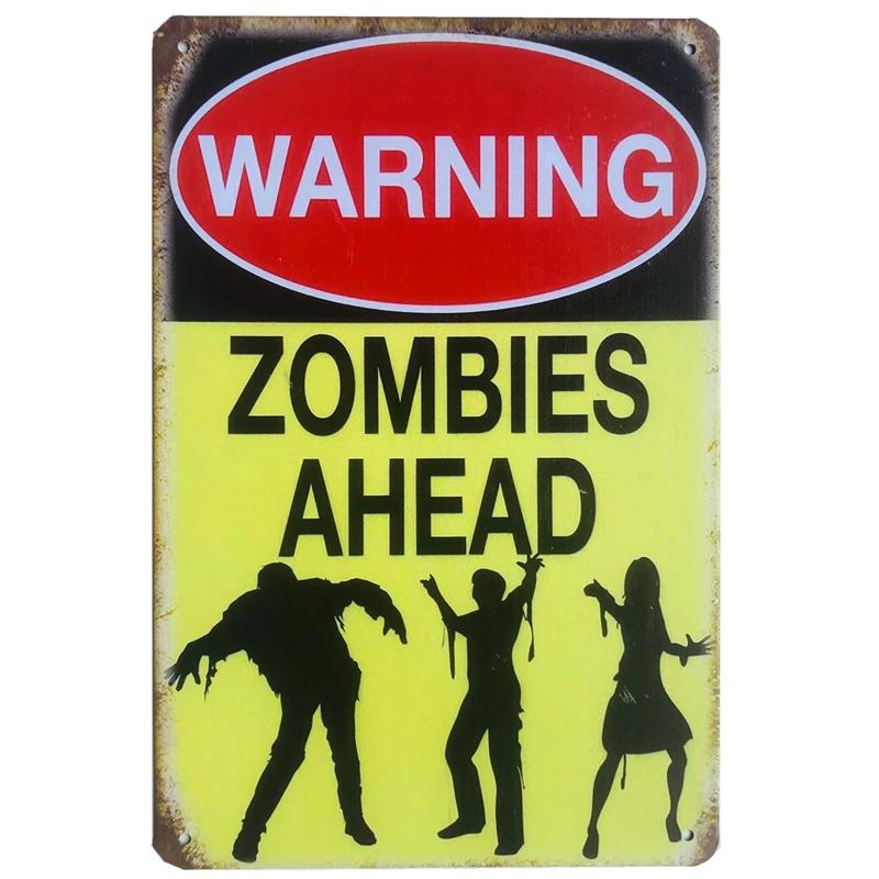 Vintage No Trespassing Metal Signs Beware Poster Plates Sign Warning Fallout Metal Plaque Tin Sign Farmhouse Wall Decoration