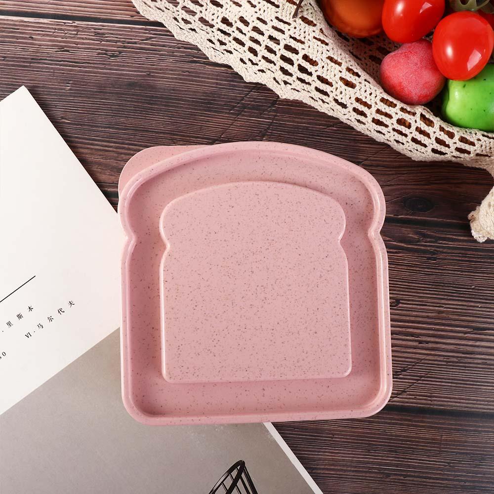 Good Sealing Daily Use Toast Box Bread Container Sandwich Storage Case Dessert Container