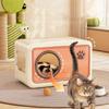 Plastic Cat Shelter Ventilated Semi Enclosed Cat Bed Cat Bed Cat Sleep House  Travel