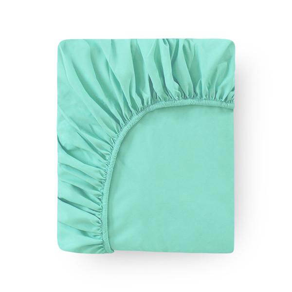 Однотонная хлопковая простыня на наматраснике, многоразмерный чехол для защиты от пыли, клещей и бактерий, постельное белье, без наволочек