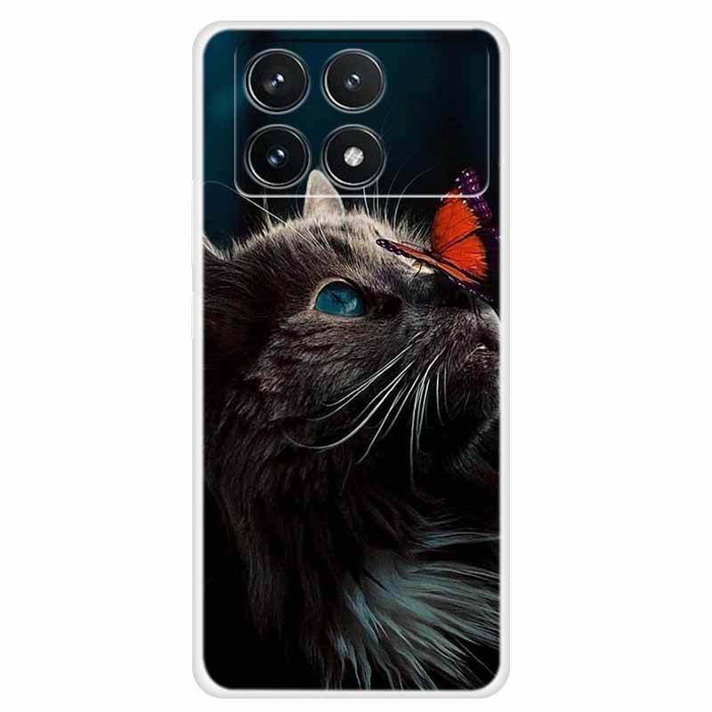 Clear Cover For Xiaomi Poco F6 Pro Case 2024 Paint Soft Silicone TPU Back Cases For Xiaomi Poco F6 Pro 5G Phone Cover Capa Coque