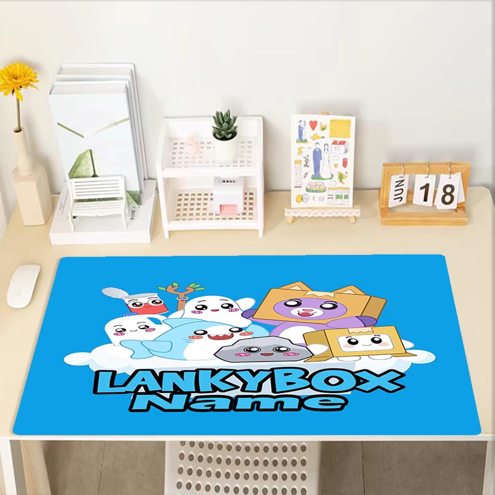 Custom Name LankyBox Theme Mouse Pad, Non Slip Rubber Base, Multifunctional Office & Home Decor, Perfect for Workspace Personalization.