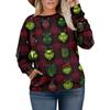 Рождественские толстовки для женщин свитер милая рубашка осенний пуловер топ