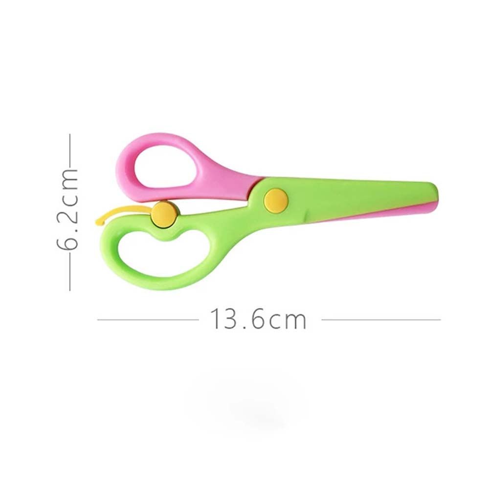Photo Cut Handicraft DIY Tool Round Head Scissors Art Scissors Plastic Scissors Paper Cutting