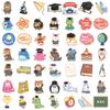 50 Preschool Graduation Season Graffiti Stickers Decorate Guitar Suitcase DIY Waterproof Stickers