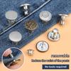 6PCS-Jeans Waist Buttons Nail Free Adjustable Waist Extenders Buttons Detachable Clothing Pants Waist Buckle