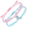 2pcs Matching Bracelets Butterfly Friendship Adjustable Strand Best Friends Bracelets Handmade Charm Couples Jewelry