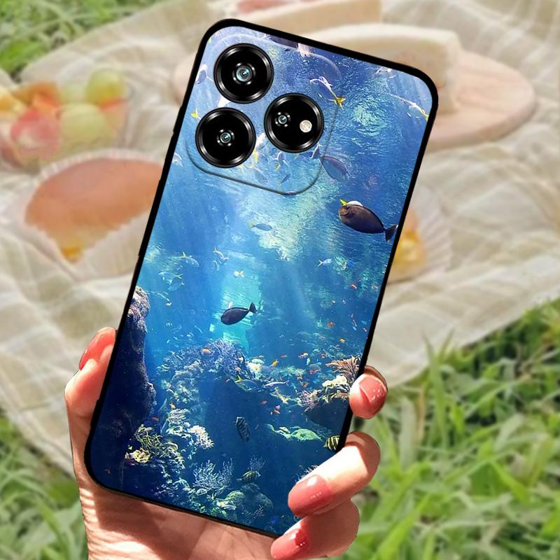 For ZTE Blade V60 Coque Case Nubia V60 Phone Protective Soft Silicone Funda Cover For ZTE Axon 60 4G Z2356 Bumper Fashion Floral