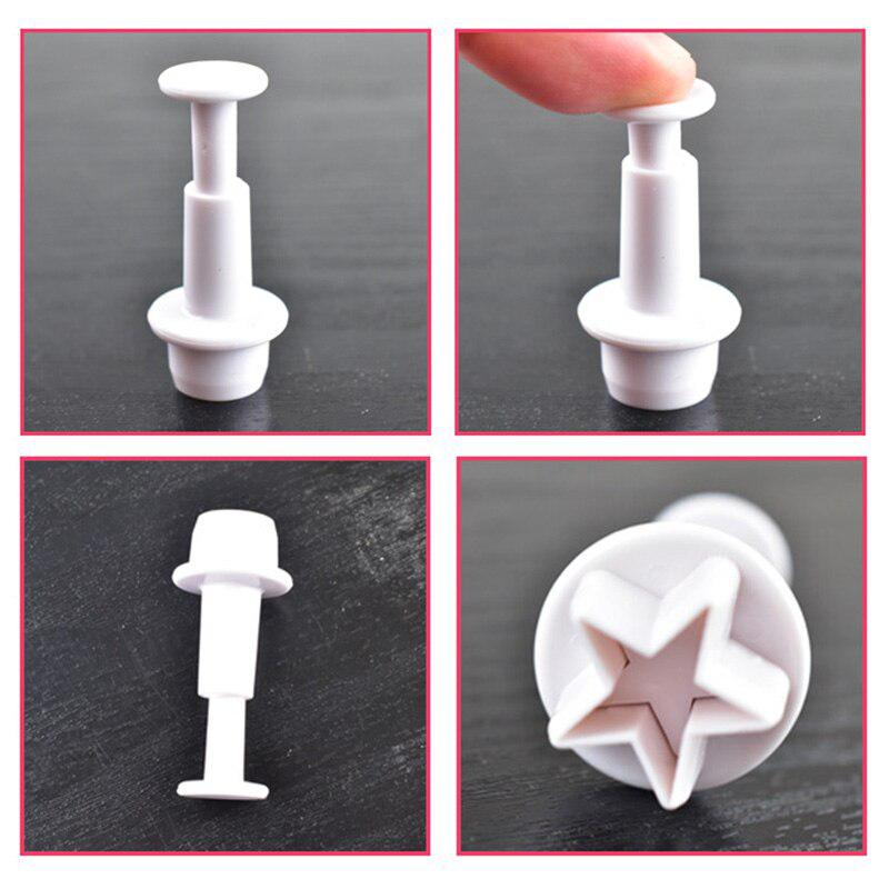 1 комплект, пентаграмма, звезда, уплотнение, кухонные аксессуары, мини-звездочка, плунжерный резак, форма для печенья, торта, резак, инструменты для украшения торта