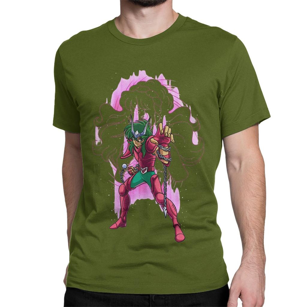 Аниме футболка Рыцари Зодиака Мужская Женская Святые Сейя Юмористическая 100% Хлопковая Футболка Круглый Вырез Футболка 4XL 5XL 6XL Топы