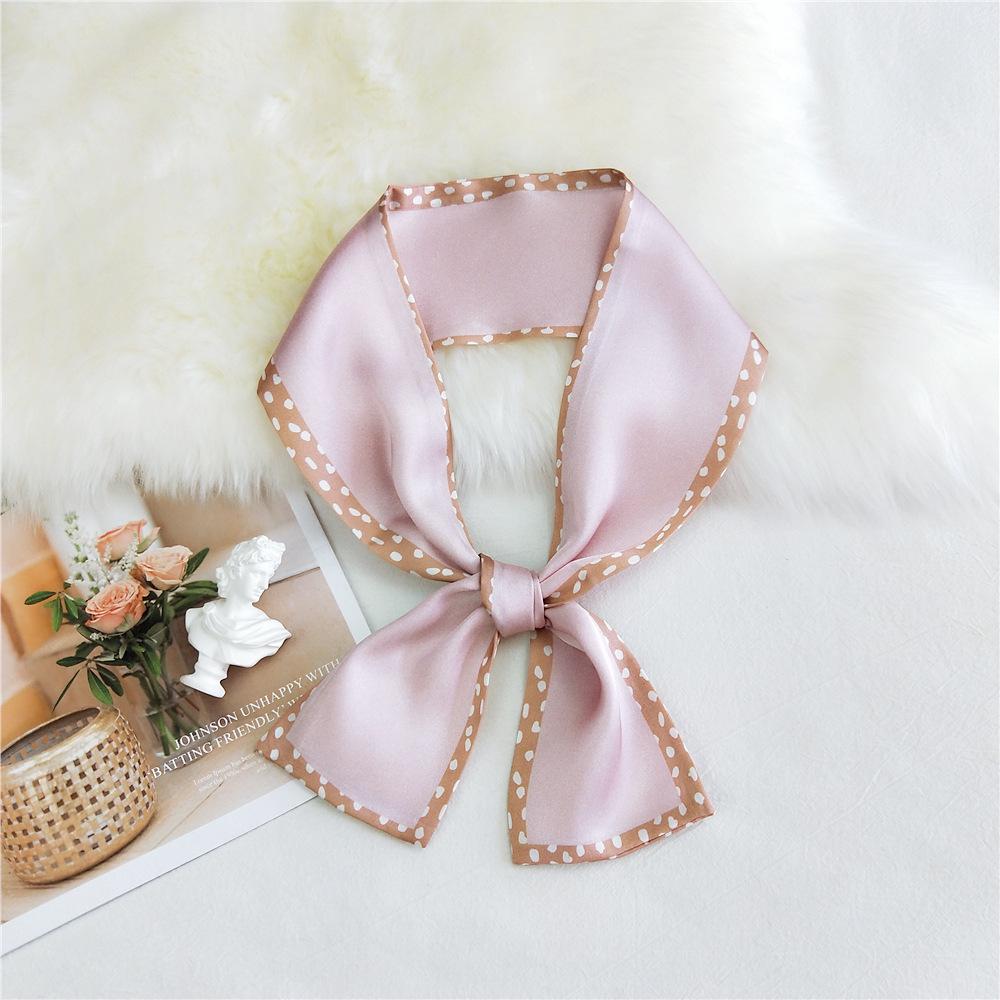 Pingjiao New Style Spring And Autumn Professional Decoration Versatile Small Silk Scarf Women'S Scarf Narrow Long Hair Strap Tie Bag Belt