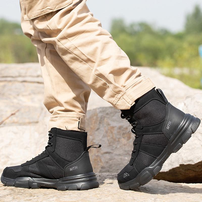Anti-impact And Anti-piercing Work Shoes Men Lightweight Breathable Safety Shoes Indestructible Construction Working Boots Men