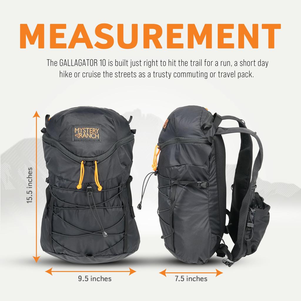 Рюкзак 9л GALLAGATOR 10 ЧЕРНЫЙ [Mystery Lunch]