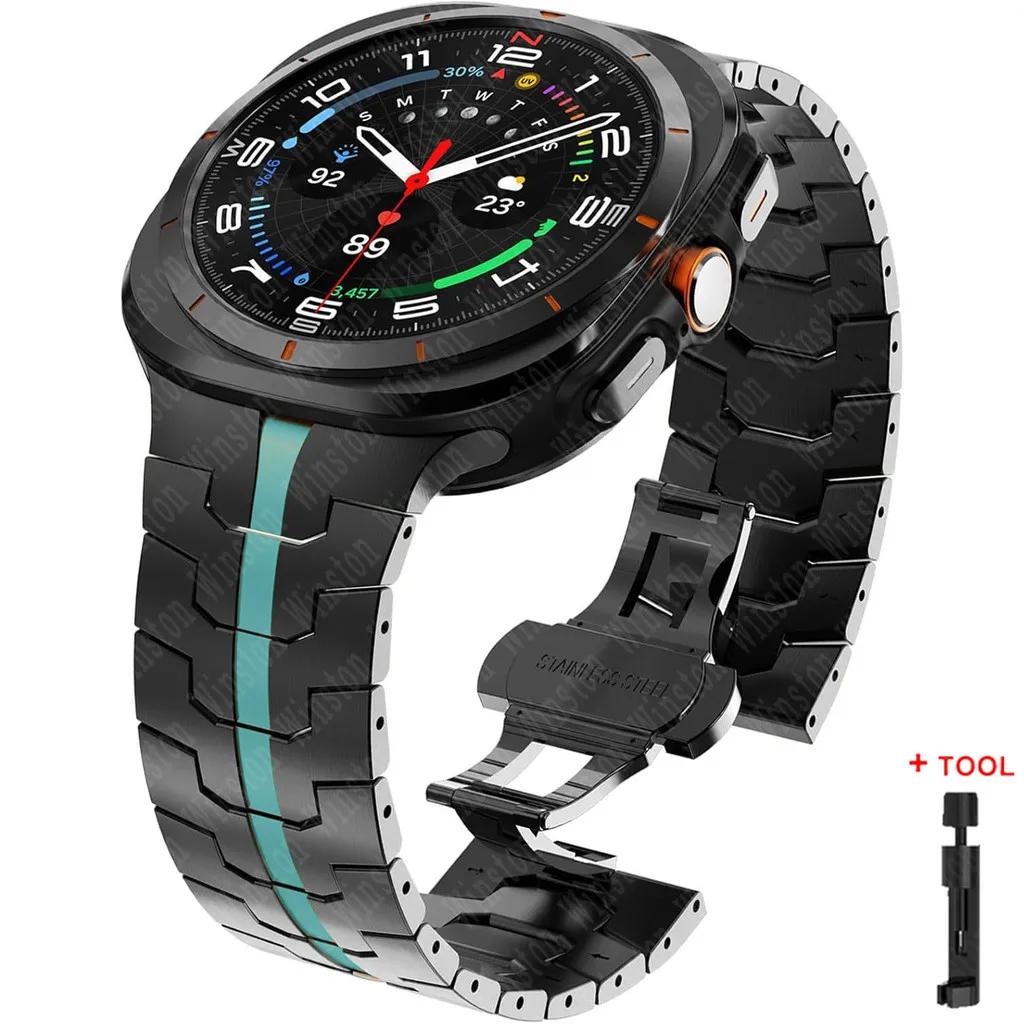 Stainless Steel Metal Bracelet for Samsung Galaxy Watch Ultra 47mm Band for samsung ultra 7 Galaxy Ultra 47MM Wrist Strap Correa