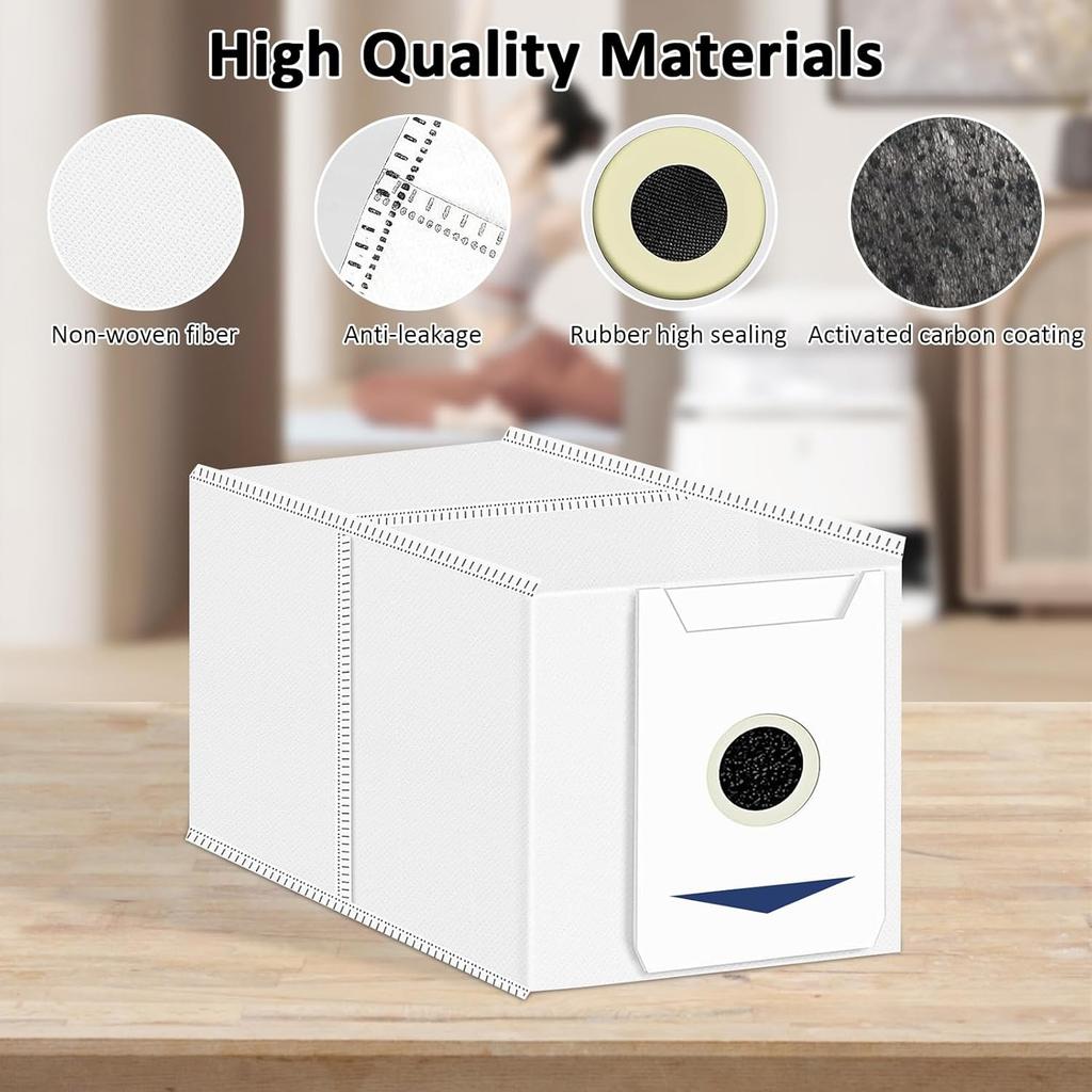 10 шт. Мешки для пылесоса, совместимые с Ecovacs Deebot T30 Omni/T30 Pro Omni, большая емкость 3 л