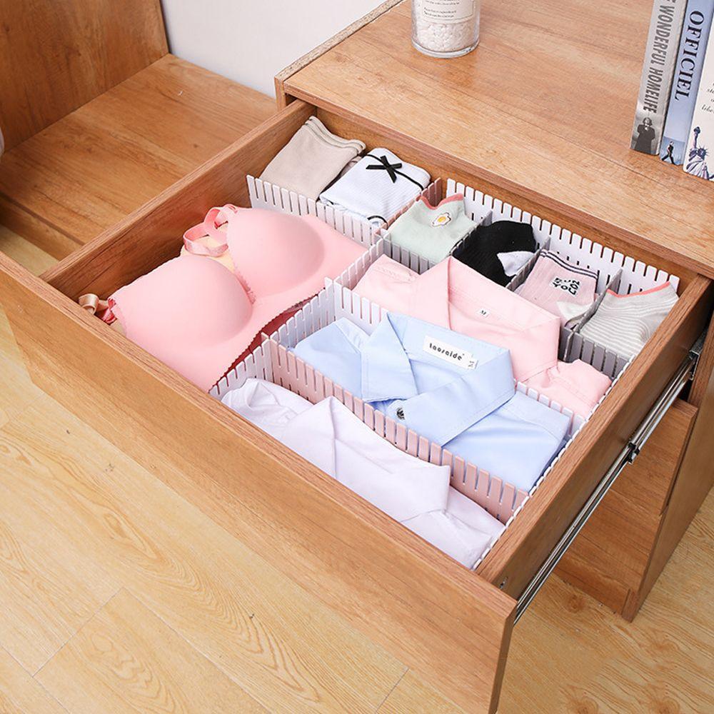 4 шт. Регулируемая перегородка для макияжа, нижнее белье, носки, пластиковая сетка, выдвижная, сделай сам, разделительная доска для ящика