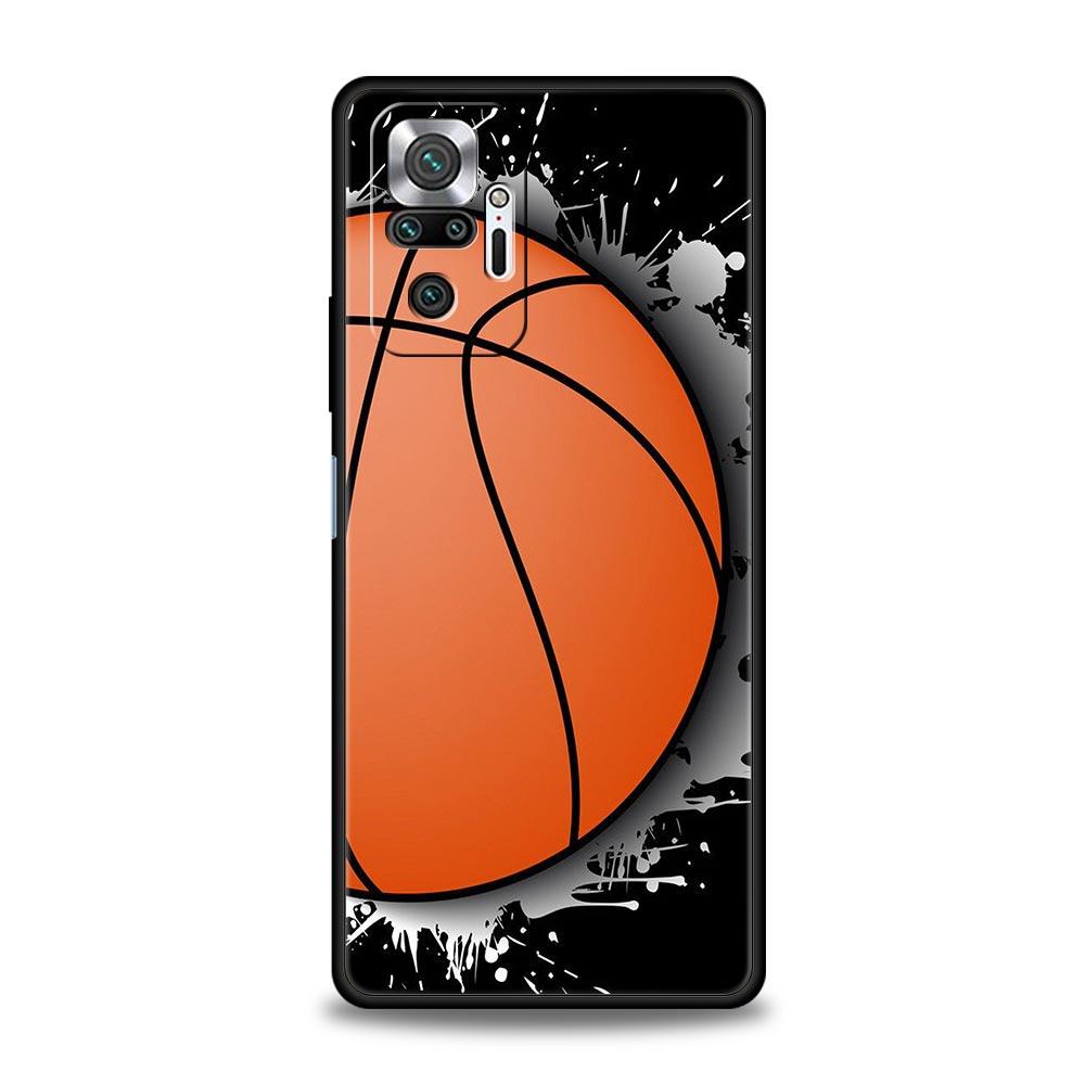 Чехол для телефона с рисунком баскетбольного кольца и номера для Xiaomi Redmi Note 12 11 10 Pro Plus 10S 9S 9 9T 8T 9C 9A 8 7 K40 Gaming Мягкая крышка