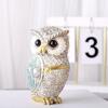 Микроландшафт Статуэтка совы из смолы Яркая Милая Птица Миниатюрная Фигурка Ретро Настольное Украшение Спальня