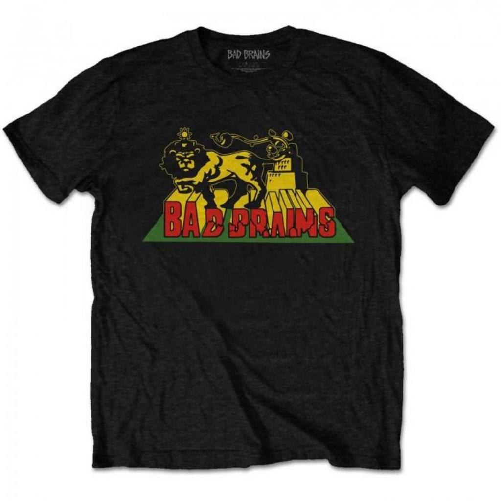 Унисекс Хлопковая Футболка для Взрослых Bad Brains Crush Lion