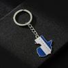 Stylish Guatemala Map Flag Keyring Gold/Silver Color Keychain Ethnic Style Key Rings Accessory for Culture Enthusiasts
