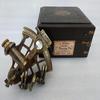 J. Scott London Brass Ship History Sextant with Hardwood Box.