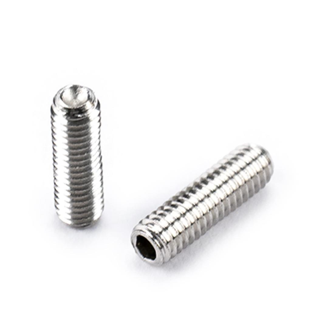 Musiclily Pro Metric M3X10mm Stainless Steel Saddle String Height Adjustment Screws for Import Electric Guitar Original Color of Strat/Telecaster