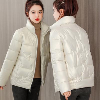 Осенне-зимняя корейская куртка-пуховик с воротником-стойкой, модная женская повседневная хлопковая куртка, стильная хлопковая куртка для поездок на работу