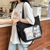 Large Capacity Handheld Book Bag Versatile High Value Shoulder Bag Cute Girl Soft Girl Messenger Bag Tutoring Bag