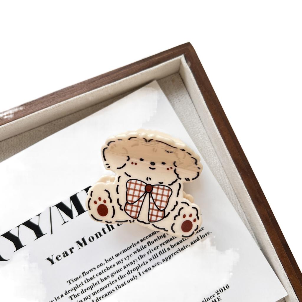 Корейский стиль Клетчатая заколка для собак Краб Щенок Пятнистая заколка для кошек Маленькая заколка для акулы Аксессуары для волос