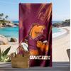 Пляжное полотенце с принтом Brisbane Broncos Мягкое Портативное Быстросохнущее?Сухое полотенце для бассейна, летнего отпуска, активного отдыха на природе