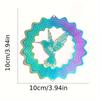 3D Hummingbird Wind Chime. Rotating Metal Pendant for Garden & Balcony Decor.