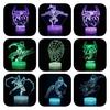Spider-man 3d Led Night Light Modern Home Bedroom Decoration With Remote Control