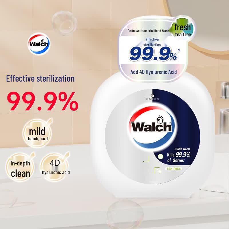 Walch Antibacterial Hand Wash, Fresh Tea Tree, 3-Pack