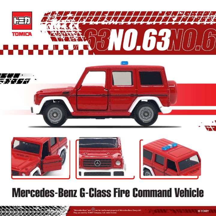 Tomica Asia Limited Edition Tomica 63 Mercedes-Benz G-Class Пожарная командная машина [Б/У]