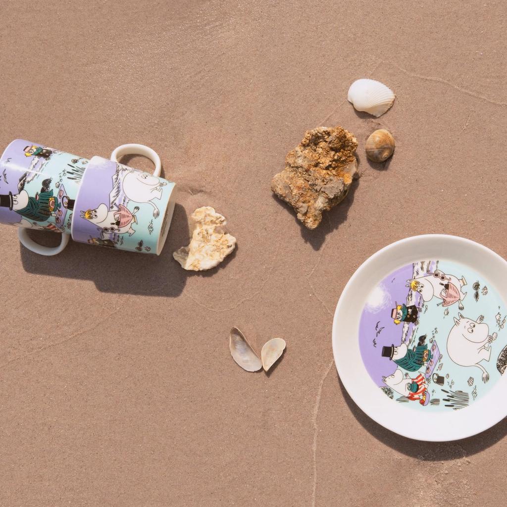 Кружка Moomin Arabia Beach Day 2025 Лето [Официально Импортировано], Фиолетовая, 0,3 л