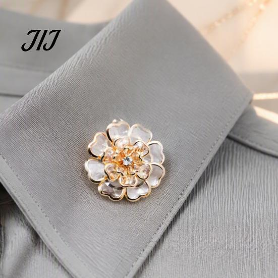 Sophisticated Apparel Accessories Vintage Rhinestone Flower Button Covers, Snap On Decorative Gift Ideas for Fashion Enthusiasts Metal Shirt Cufflinks