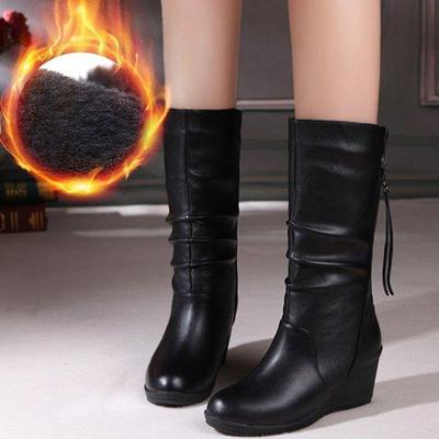 Новые осенне-зимние ботинки на толстой подошве, женские весенне-осенние одинарные ботинки «Челси», короткие сапоги средней длины в английском стиле