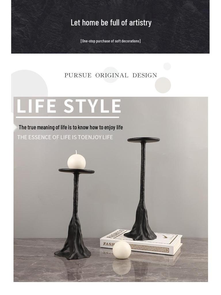 European Luxury Resin Hill Candlestick: Elegant Desk Ornament for Home, Restaurant, or Hotel Décor