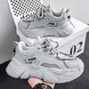 Men's Platform Sneakers 2025New Thick Sole Casual Shoes Breathable Mesh Sport Running Shoes for Men Lace Up Training Shoes Tenis