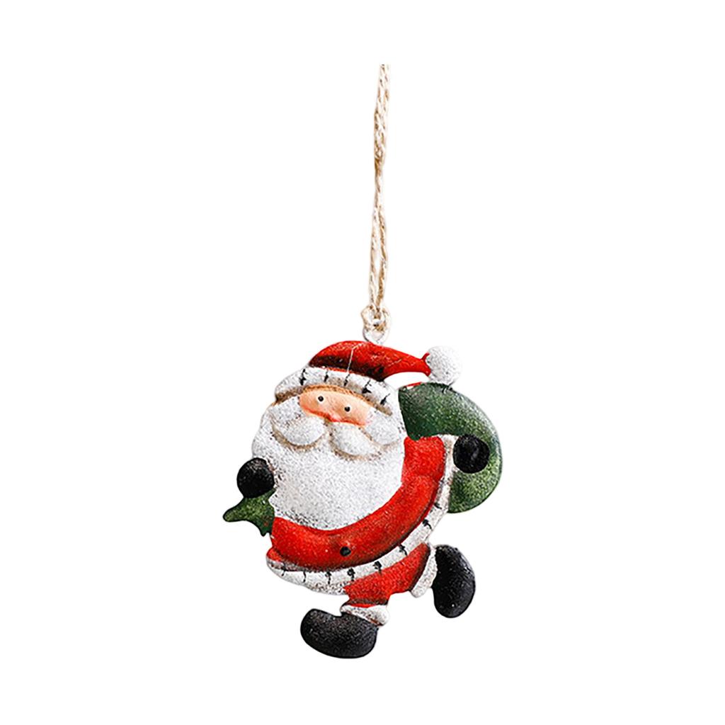 Christmas Decorations Christmas Tree Ornaments Snowman Socks Wrought Iron Pendants