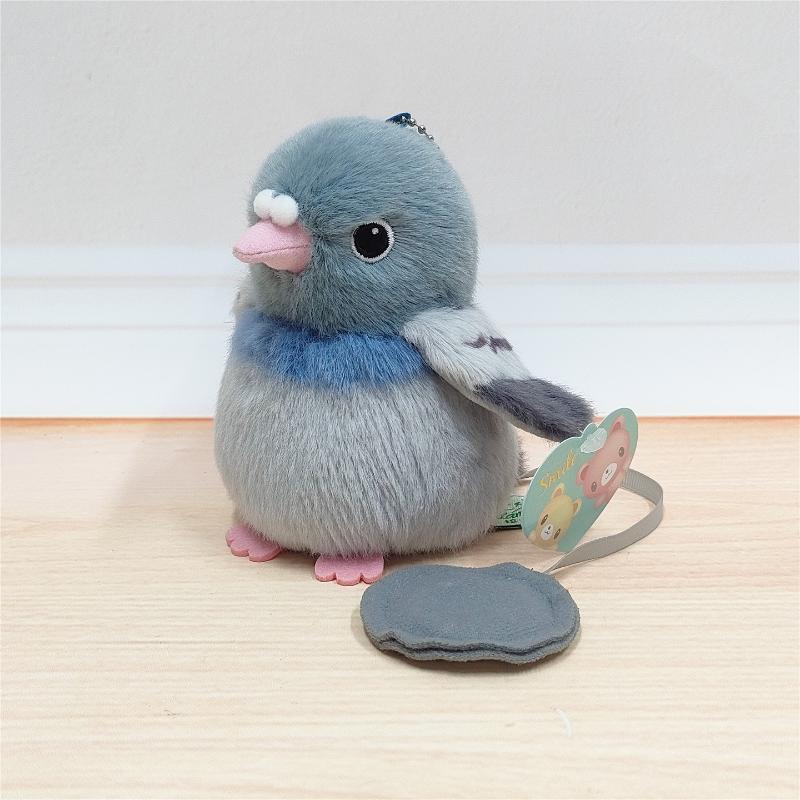 1 Piece Fluffy Pretty Parrot Pigeon Funny Toy Pendant Delicate Cute Mini Magnetic Station Shoulder Pet Bird Plush Toys For Kids