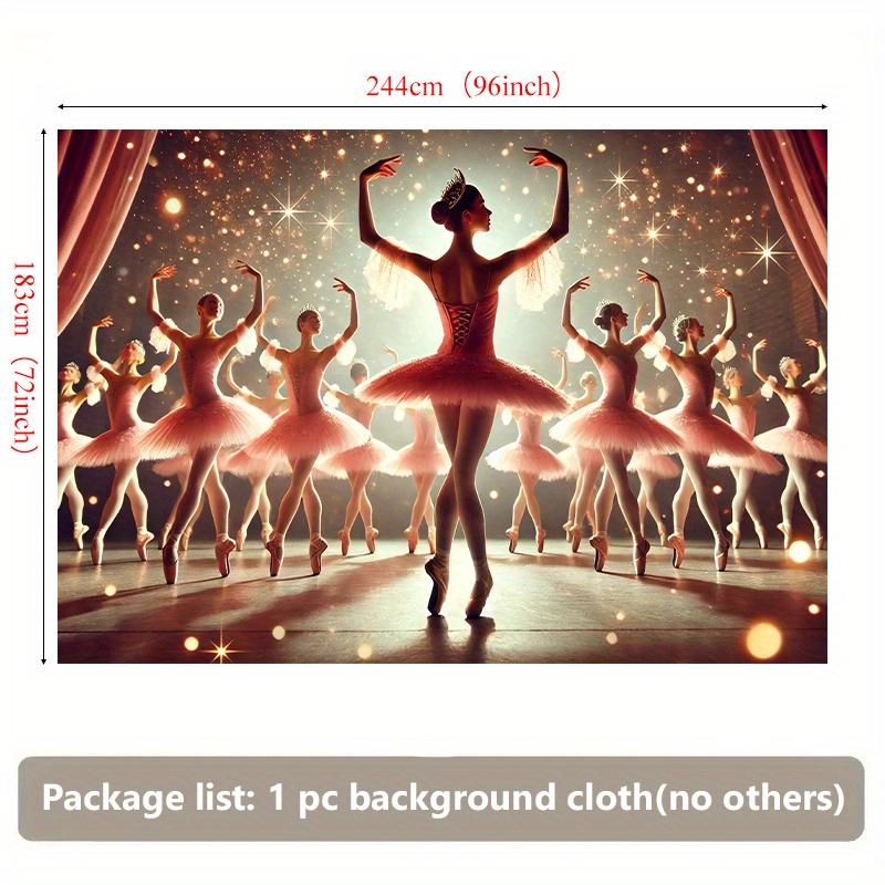 2D plane, 1 piece of elegant stage performance backdrop for a ballet dancer, living room, bedroom, office