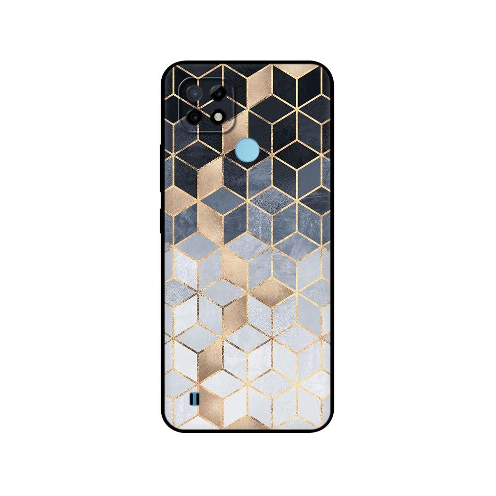 Силиконовый чехол для Realme C21 для OPPO RealmeC21 C 21, чехлы для телефонов 6,5 дюйма; Funda RMX3201 Bumper Capa Etui Мягкий черный чехол из ТПУ