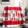PSV Eindhoven Theme Personalized Outdoor Flannel Blankets Soft And Suitable For All Seasons Perfect For Sofas Beds And Camping