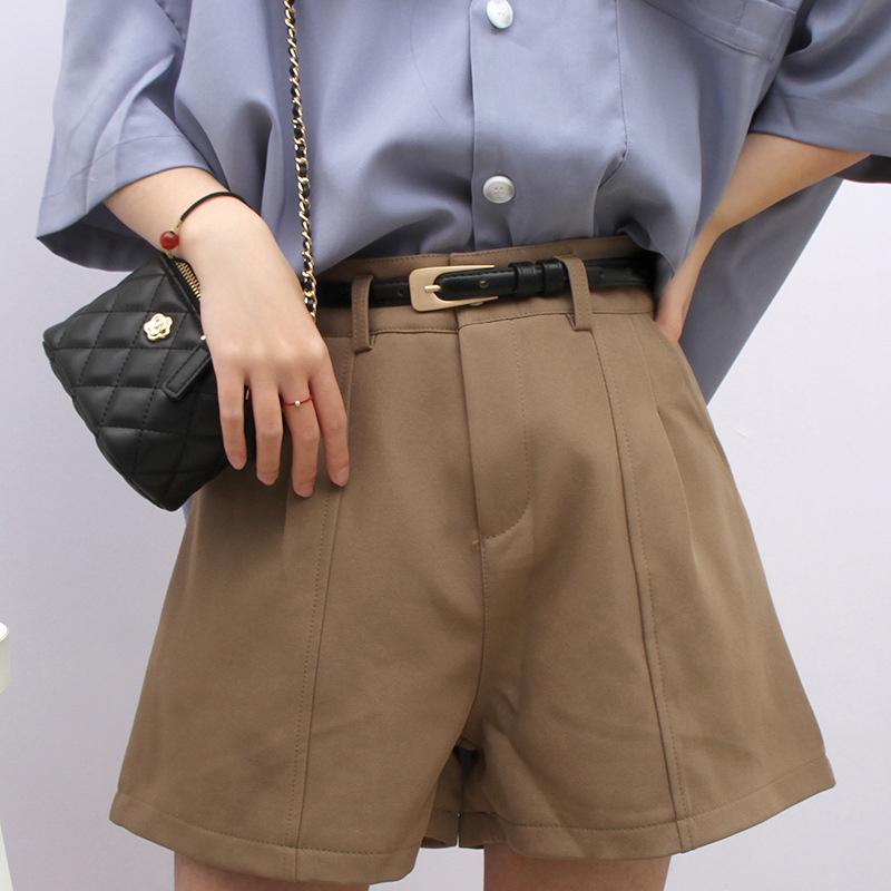 Женский поясной ремень, винтажный, минималистский, тонкий, повседневный, универсальный, с пуговицами, для юбок, джинсов, с украшением на талию, 100% пряжка