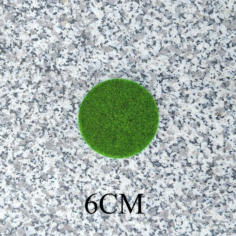 5 шт. Круглый искусственный газон, Искусственный мох, Миниатюрный ландшафт, Зеленые растения, Уличный ковер, Материал для DIY-декора