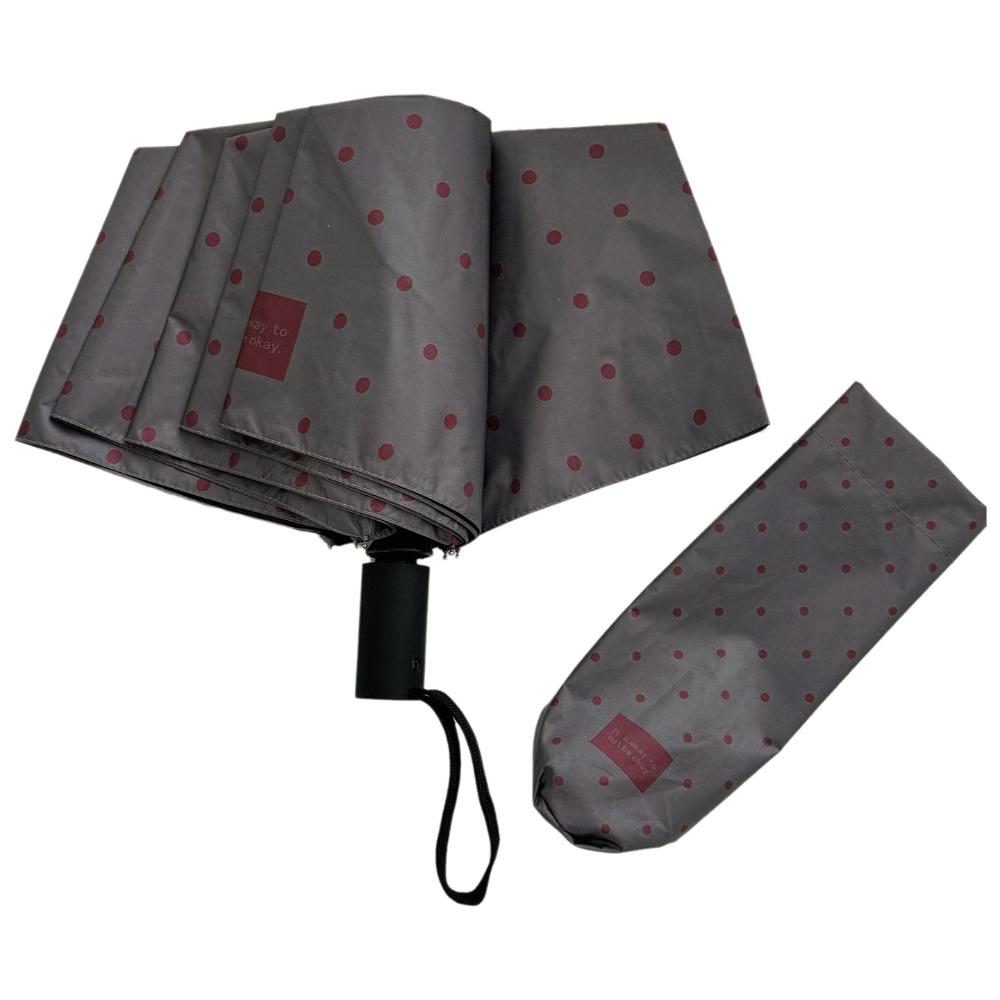 8-Rib Polka Dot Umbrella UV Protection Portable Parasol Korean Style Travel Rain Umbrella Women
