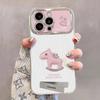 Pink diamond pony is suitable for Apple mobile phone case 17promax new 16promax cartoon electroplating