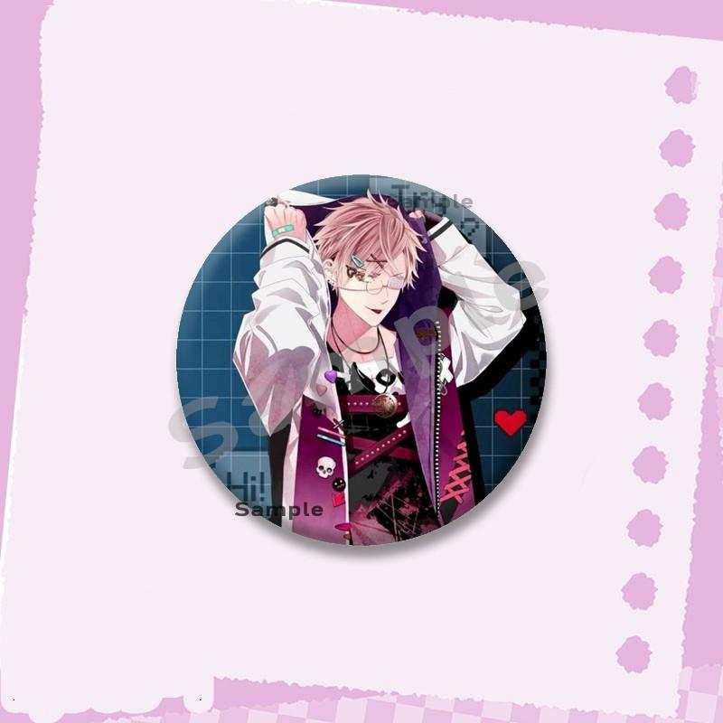 Горячая серия игр Diabolik Lovers Мягкие значки-кнопки Мультяшные круглые броши на рюкзак Аято Канато Райто Значки-украшения Подарки для друзей