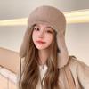 Hat for Women, Small Face In Autumn and Winter, Ear Protector Knitted Hat, Cute Casual Versatile Velvet Thickened Cold-proof and Warm Ear Protector